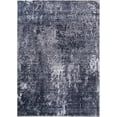 thumbnail image 2 of HR- Bohemian Chic Vintage Distressed 2 x 3 Area Rug Floorcover Leno Weave Abrash Design Novelty Rug Black and Gray Color, 2 of 9