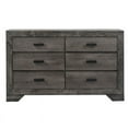 thumbnail image 3 of Picket House Furnishings Commode Grisson 6 Tiroirs en Chêne Gris, 3 of 6