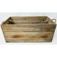 thumbnail image 1 of Wood With Rope Handles Crate, 1 of 1