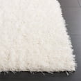 thumbnail image 4 of SAFAVIEH Lindsay Deborah Solid Polyester Shag Area Rug, Aqua, 6'7" x 6'7" Round, 4 of 5