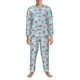 thumbnail image 3 of Balery Brain Training Pijama para Hombre de Dos Piezas con Manga Larga, Conjunto de Dormir y Descanso Suave con Bolsillos-XX-Large, 3 of 7