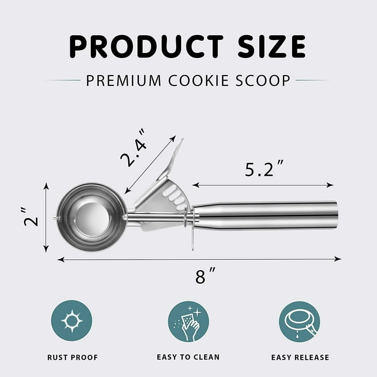 Premium Photo  Step by step. scooping batter with batter scooper