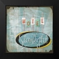 thumbnail image 2 of Grey, Jace 12x12 Black Modern Framed Museum Art Print Titled - Motel, 2 of 5