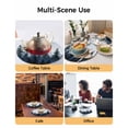 thumbnail image 2 of 13 Inch Round Placemats Set of 4, Forest Non Slip Heat Insulation PP Table Mats, Dark Blue Fall Bird Vintage Farmhouse Tree Washable Place Mats for Kitchen Dining Party Table Decor, 2 of 7