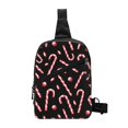 thumbnail image 7 of Packable Sling Backpack Candy Cane Print Foldable Crossbody Shoulder Chest Bag Daypack for Women Men, 7 of 7
