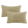 thumbnail image 2 of Soft Corduroy Striped Velvet Rectangle Decorative Throw Pillow Cusion For Couch 12, 2 of 5
