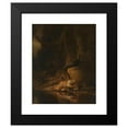 thumbnail image 2 of After Carel Fabritius 12x14 Black Modern Framed Museum Art Print Titled - Hera Hiding During the Battle of the Gods and Giants (After C. 1643), 2 of 5