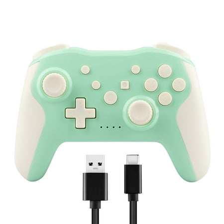 Switch Pro Controller for Nintendo Switch/Lite/OLED, YUOY Wireless Switch Controllers with Wake-Up / Turbo / Dual Vibration / Motion controls (Vitality Green)
