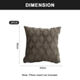 thumbnail image 2 of Juego de 2 fundas de almohada decorativas de felpa suave con forma de abrazo de 20 x 20 ", funda de cojín cuadrada, 2 of 5