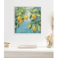 thumbnail image 6 of Kate and Laurel Sylvie Beaded Lemon Tree Vintage Framed Canvas Wall Art by The Creative Bunch Studio, 22x22 White, Decorative Fruit Tree Art for Wall, 6 of 7