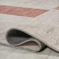 thumbnail image 5 of JONATHAN Y WASHABLE 5 x 8 Area Rug, Raita Distressed Stripe - Ivory/Peach, WSH116A-5, 5 of 9
