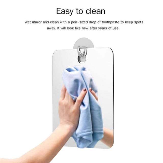 Espejo de afeitar antivaho Espejo de baño antivaho con gancho para afeitadora para hombres y mujeres