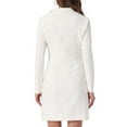 thumbnail image 3 of INSPIRE CHIC Women's Casual Blazer Dress Notched Lapel Collar Office Work Dresses XS White, 3 of 6