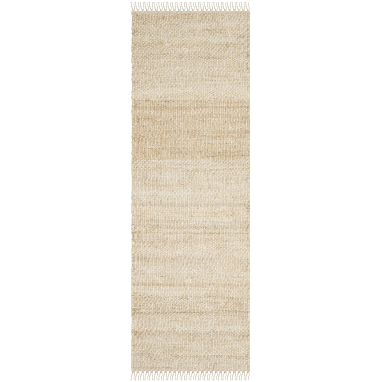 SAFAVIEH Natural Fiber Clara Braided Jute Runner Rug, Ivory, 2'6" x 10'