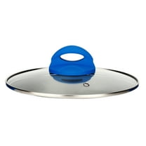 NutriChef Dutch Oven Pot Lid - See-Through Tempered Glass Lids Works with Model: NCCW12BLU