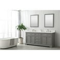 thumbnail image 2 of Design Element Milano 72" Double Sink Bathroom Vanity in Grey, 2 of 12