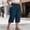(Fashion 59)Blue, variant on Casual Capris Shorts for Women Fashionable Solid Color Elastic Waist Plus Size Short Pants with Pockets