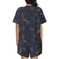 thumbnail image 6 of Rateoe Tropical Butterfly Pattern Women's Short-Sleeved Pajama Set - 2 Piece Soft and Lightweight Sleepwear Set-X-Large, 6 of 7