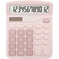 thumbnail image 1 of Calculadora Desiderio Pink, Calculadora de escritorio sencilla, Calculadora de escritorio con pantalla para color rosa con botón sensible, 12 x 15 x 2 cm, 1 of 5