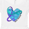 thumbnail image 4 of Inktastic Suicide Prevention Awareness Purple and Teal Heart Ribbon Girls Baby Dress, 4 of 5