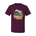 thumbnail image 2 of Wild Bobby, Paradise Surf Shack Marlin Pop Culture Men's Graphic T-Shirt, Maroon, Medium, 2 of 3