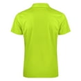 thumbnail image 5 of Solid Color Bright Green Men Zipper T-shirt Summer Casual Short Sleeve T-shirt Top, 5 of 7