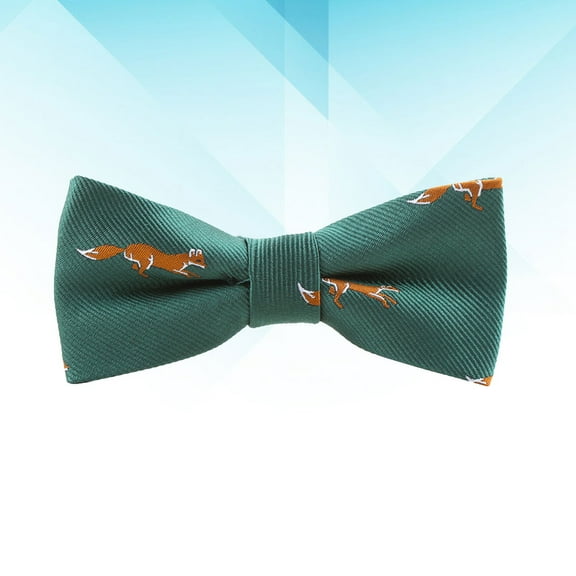 NICEXMAS Uniform Bow Tie Boys Bow Tie Green Polyester 1Pcs Adjustable Strap Formal Accessories for Men