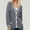 97#Gray, variant on Ftwytp Knitted Cardigan For Women Long Sleeve Open Front Sweater Coats Plain Knitted Cropped Jumper Jacket Cardigan V Neck Button Down Cardigan Knitwear