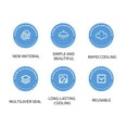 thumbnail image 4 of Meitianfacai Summer Hanging Neck Ice Cool Neck Ring Heat Relieving Tool For Office Outdoor Sports Physical Heat Prevention Ice Feeling Collar 10ml, 4 of 9