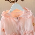 thumbnail image 4 of Mercatoo Toddler Baby Girls Spring Fall Jacket Butterfly Print Long Sleeve Hooded Zipper Girls' Coat Light Coat, 4 of 9