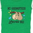 thumbnail image 4 of Inktastic My Godmother Loves Me with Sloth and Hearts Boys or Girls Baby Bodysuit, 4 of 5