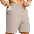 thumbnail image 4 of Casual Shorts for Men Stretch Flat Front Hybrid Golf Shorts 8 Inch Inseam Qick Dry Dress Work Shorts with Pockets,L, 4 of 6