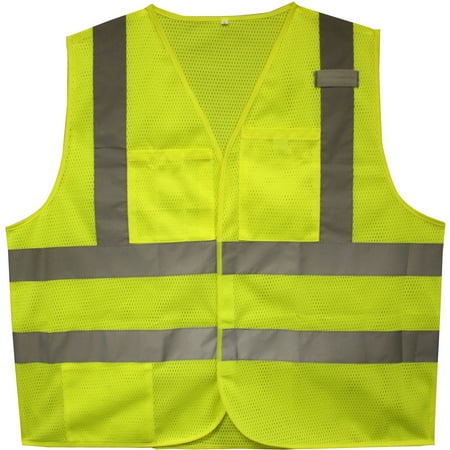 - Cordova Flame-Resistant Class II High-Visibility Lime 2-Pocket Safety Vest