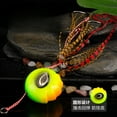 thumbnail image 3 of 3PC BIQIANWO Fishing Lures Iron Plate Luminous Bait Sea Boat White Black ink Red Pink Blue Green Yellow Fishing Gear, 3 of 9