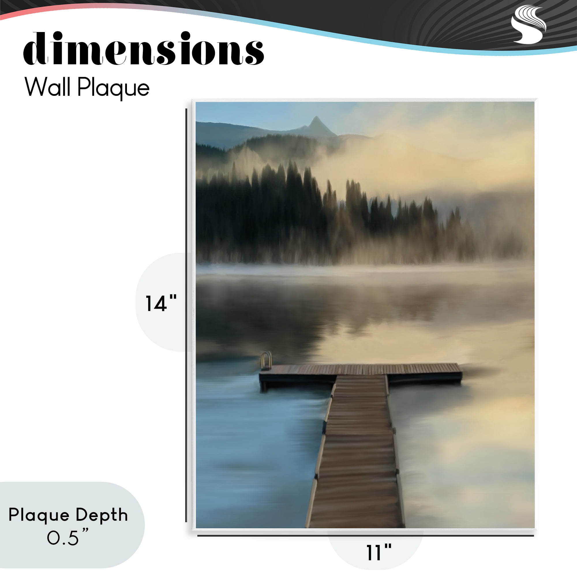 Stupell Industries Reflective Lake At Dusk Wall Plaque Art, design by Renel Peters