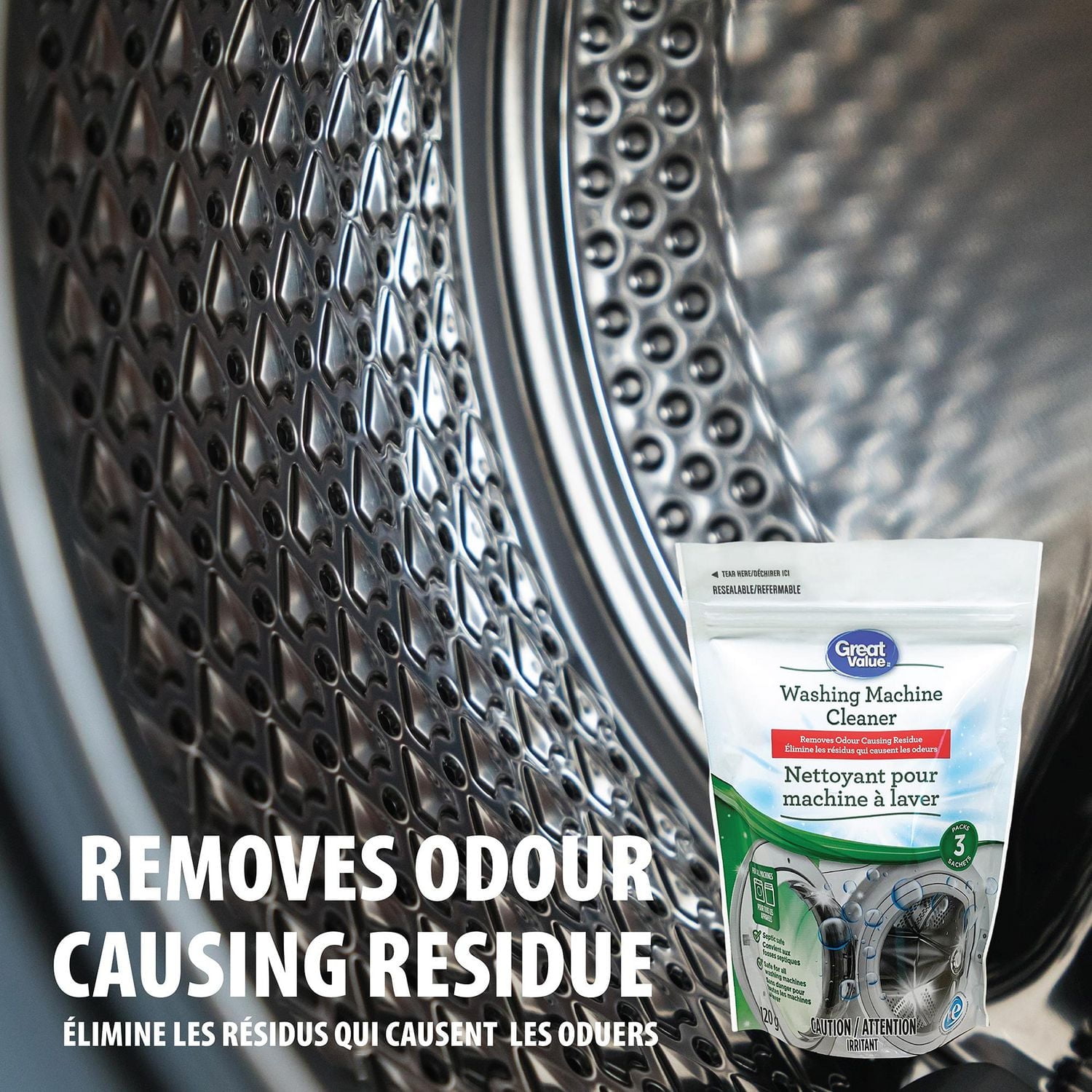 Nettoyant pour machine à laver Great Value