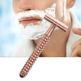 thumbnail image 2 of Maquinilla de Afeitar de Seguridad de Mango Largo Premium Sunnimix Doble Filo dorado, 2 of 8