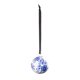 thumbnail image 2 of Colgante de bola de cerámica azul y blanca de 5 cm para decoración del árbol de Navidad., 2 of 5