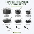 thumbnail image 4 of Granitestone Armor Max Black 14 Piece Hard Anodized Nonstick Cookware Set Dishwasher Safe, 4 of 9