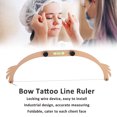 thumbnail image 3 of Eyebrow Ruler, Foldable Eyebrow Makeup Makeup Bow Microblading Line Marker Ruler Reusable Ruler Bow  For  Eyebrow Ruler With Strings, 3 of 8