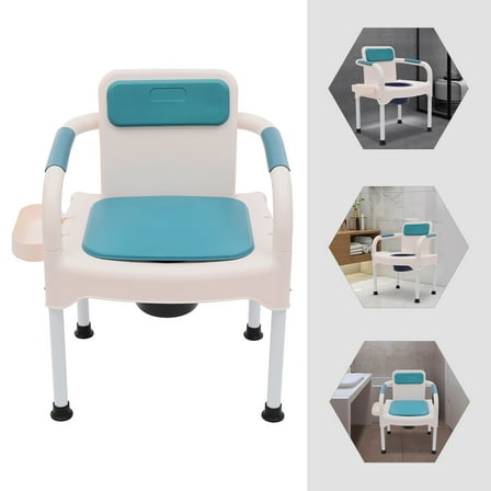 Miumaeov Bedside Commode Chair 100kg/220.46lbs Toilet Safety Commode Toilet Commode Chair For Elderly