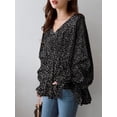 thumbnail image 4 of ZANZEA Womens Tops Shirts Cuff Puff Sleeve Korean Casual Cable Blouses, 4 of 5