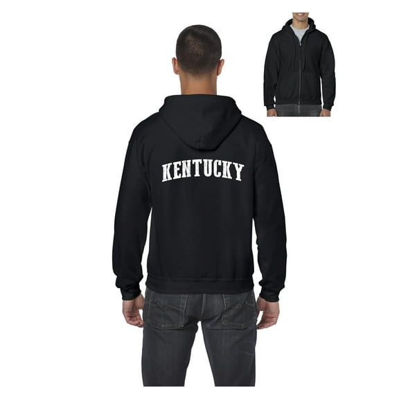 Men's Sweatshirt Full-Zip Pullover - Kentucky