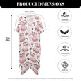 thumbnail image 6 of HELLHERO Casual Loose Long Kimono Swimsuit Cover Up for Beach Polyester Lightweight Bathing Suit Cover Up Pig Pattern, 6 of 6