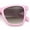 Pink - Brown, variant on Womens Oversized Hipster Horn Rim Subtle Cat Eye Fashion Sunglasses Leopard - Black