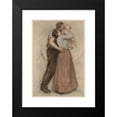 thumbnail image 2 of Victor Emile Prouvé 14x18 Black Modern Framed Museum Art Print Titled - The Kiss (The Kiss) (1898), 2 of 5