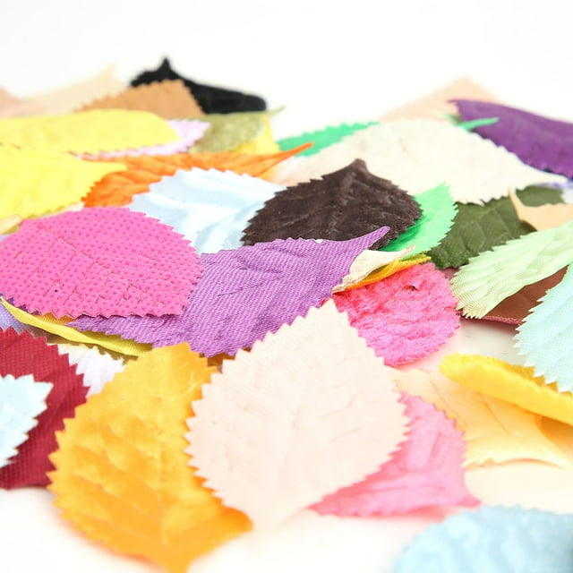 Flexible Fabric Sticker, 100 Pieces Artificial Leaves, Simulation Leaves, For Garden Office