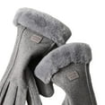 thumbnail image 4 of Guantes cálidos antideslizantes de moda con pantalla táctil para montañismo, conducción y ciclismo. N702 gris, 4 of 6