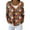 Saffron, variant on Women's Fashion Long Sleeve Christmas Snowman Snowflake Print Jacket Cardigan for Holiday Party and Casual Daily Wear,Green,S