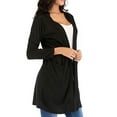 thumbnail image 3 of Tinglu Spring Lightweight Outwear Women Cardigans Casual Long Shawl Collar Open Cardigan Tops, 3 of 7